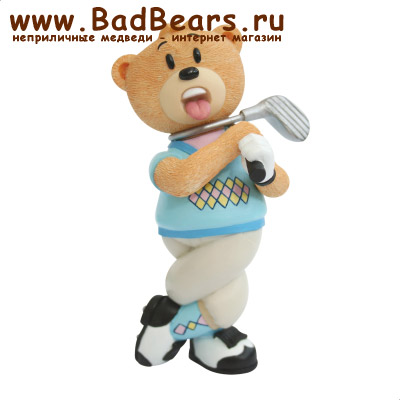Bad Taste Bears - MF-298 // Медведь Неистовый Гольфист (Crazy Golfer) ПОСЛЕДНИЙ ЭКЗЕМПЛЯР!!!